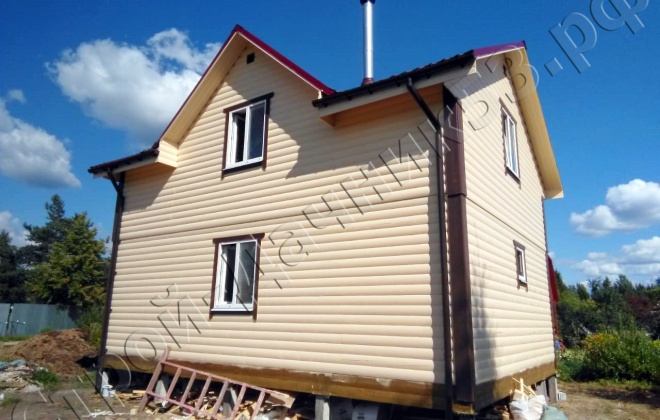 2 Брусовая баня 6×8, 96 м², Ленинградская область, Посёлок Чаща (2)